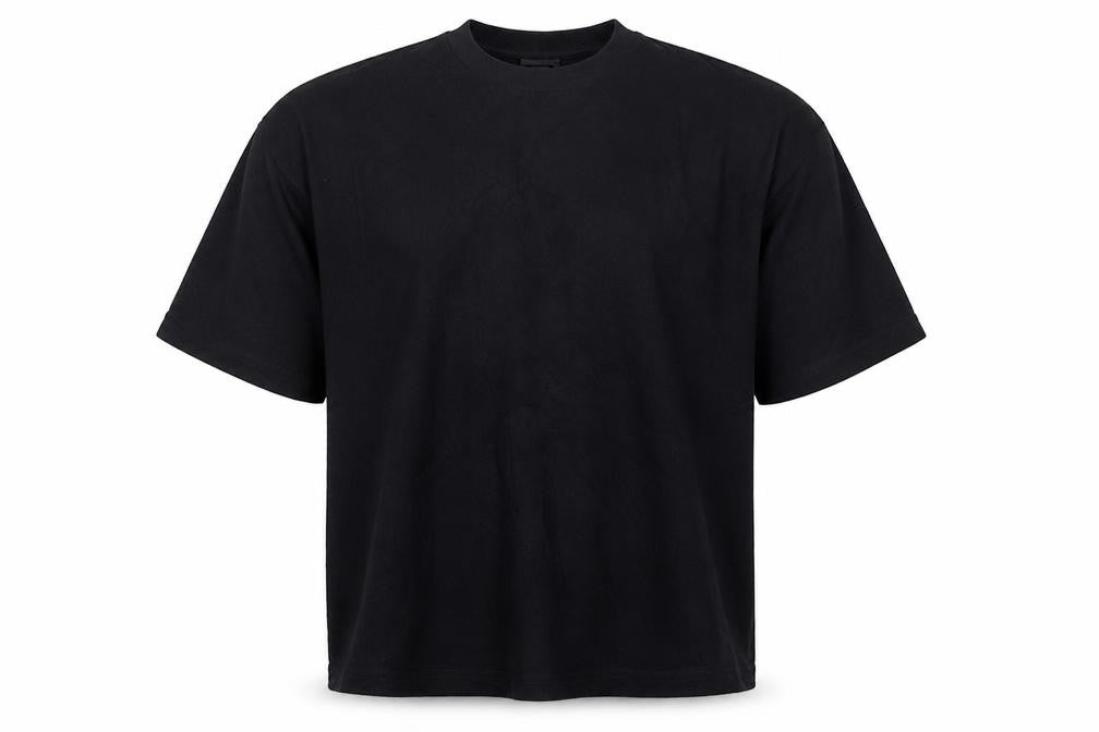 H&M Men’s Black 2XL Oversized Fit Crew Neck Cotton T-Shirt