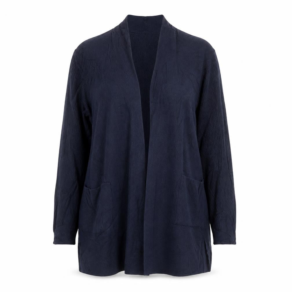 Marks and Spencer Women Blue UK 14 Open Front Knit Cardigan Pockets