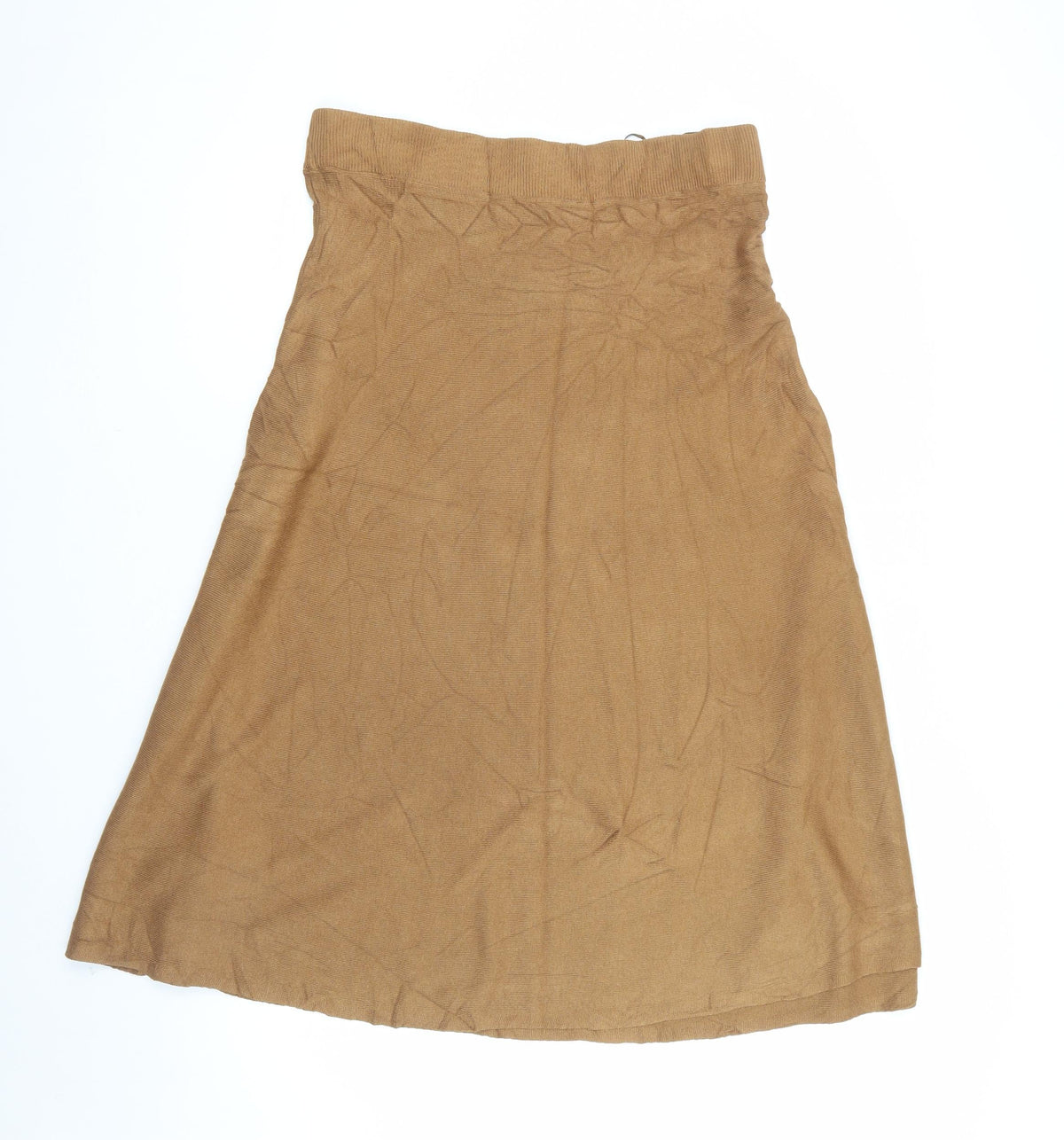 M&S Collection Women’s Brown UK 16 Long Flared Stretch Skirt