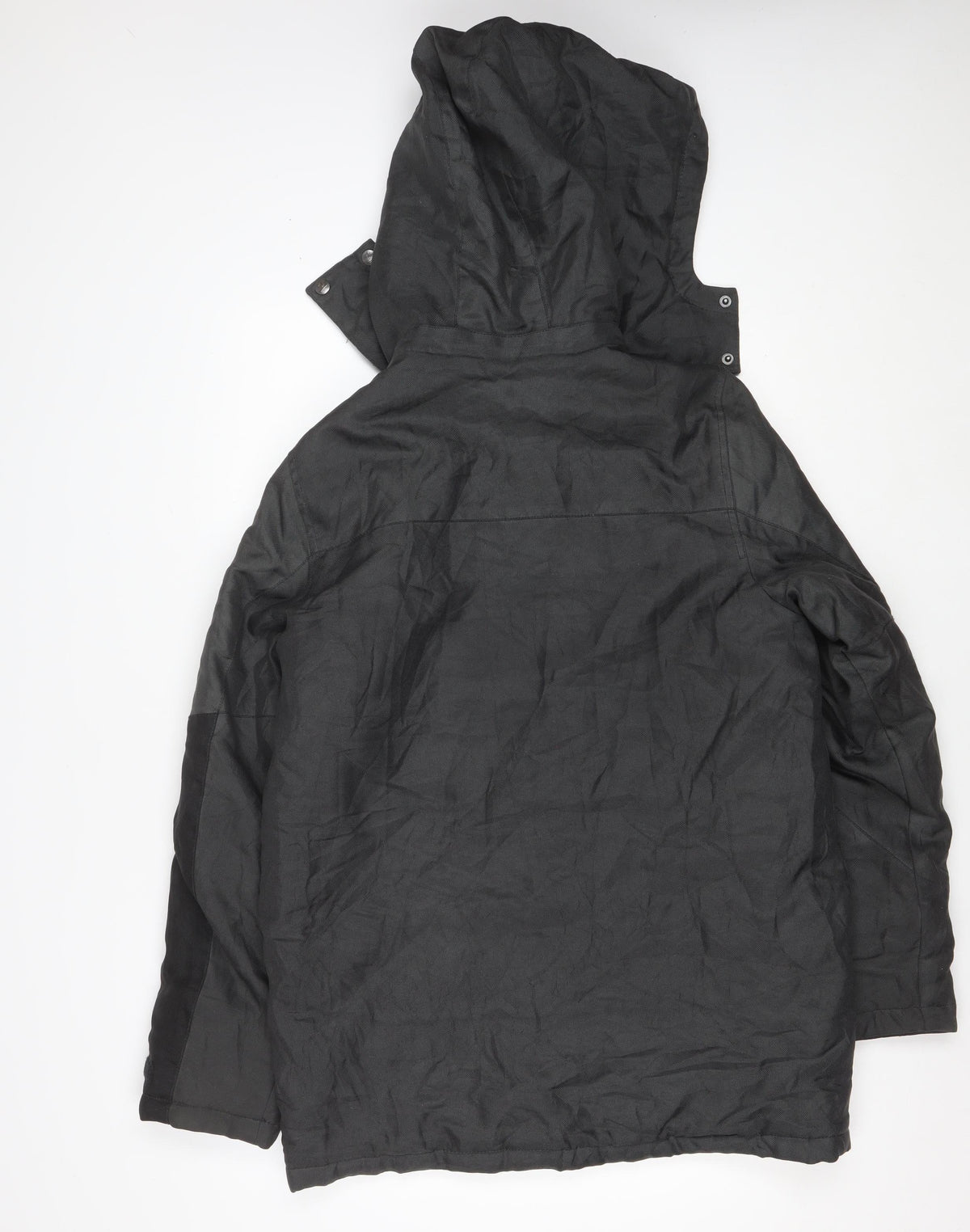 Nautica Teens Black XL Hooded Parka Jacket Insulated Polyester