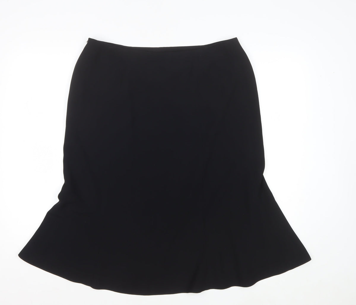 Jacques Vert Women’s Black UK 16 Midi Flare Lined Formal Skirt