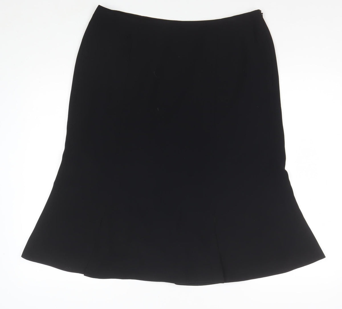 Jacques Vert Women’s Black UK 16 Midi Flare Lined Formal Skirt