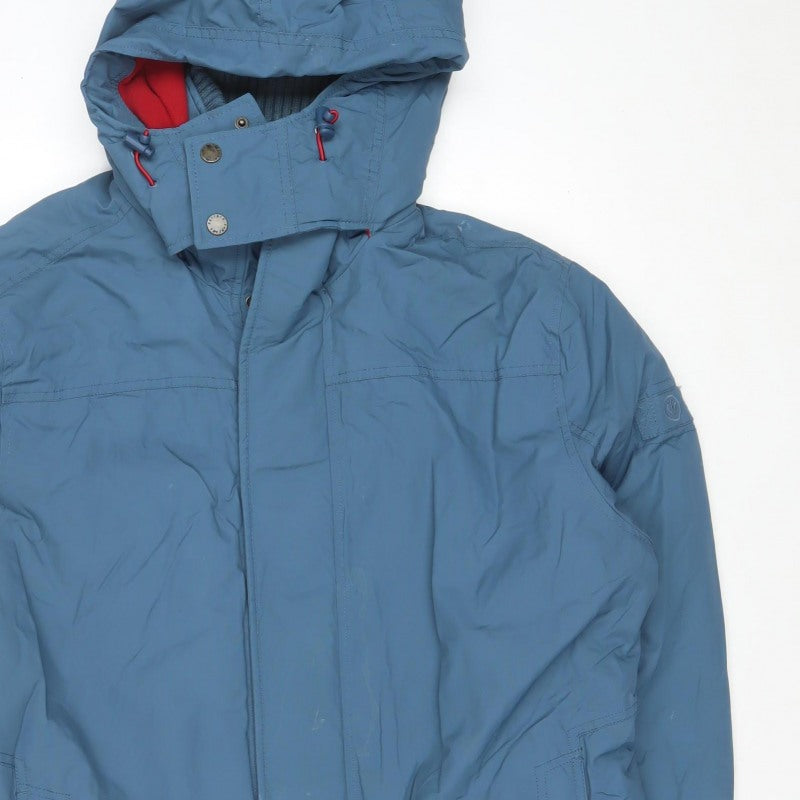 FatFace Men’s Blue XL Hooded Insulated Parka Jacket