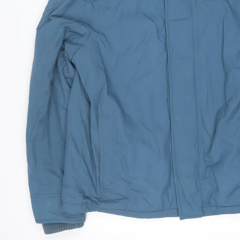 FatFace Men’s Blue XL Hooded Insulated Parka Jacket