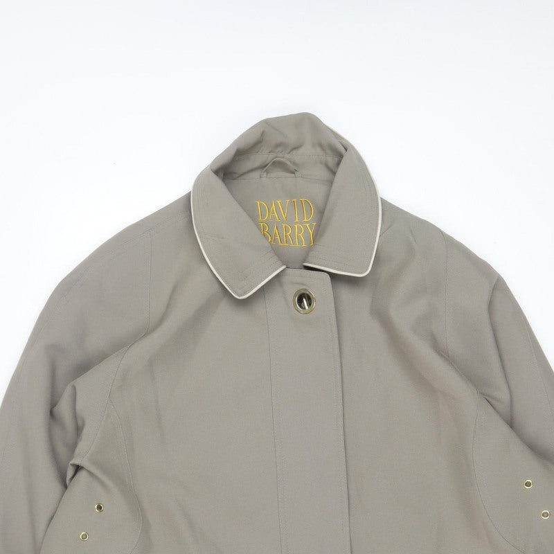 David Barry Women’s Beige Size 6 Collared Snap Front Jacket