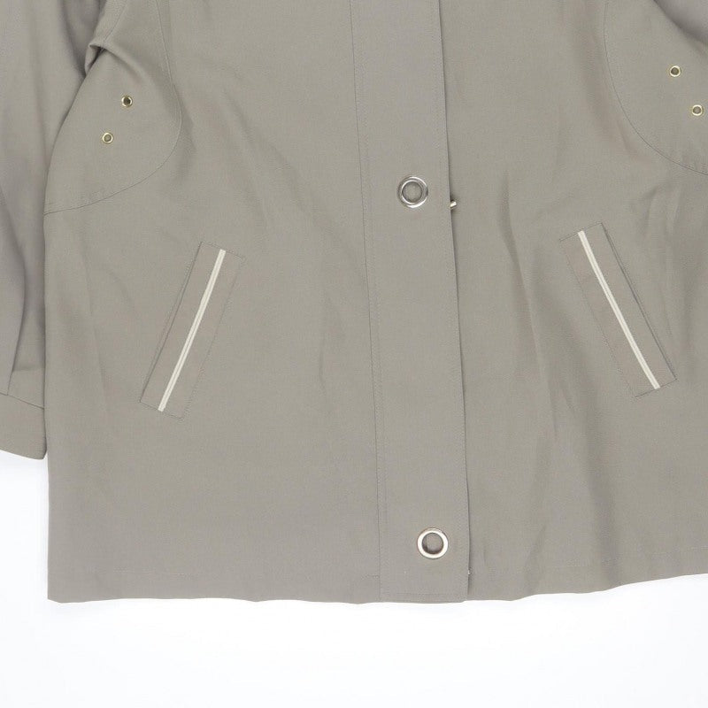 David Barry Women’s Beige Size 6 Collared Snap Front Jacket