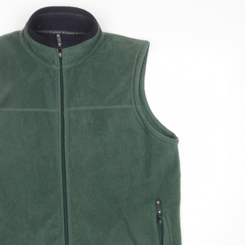 Hawkshead Men’s Green Fleece Bodywarmer Waistcoat L Full Zip Outdoor