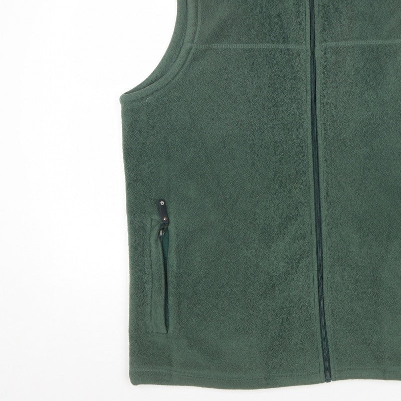 Hawkshead Men’s Green Fleece Bodywarmer Waistcoat L Full Zip Outdoor