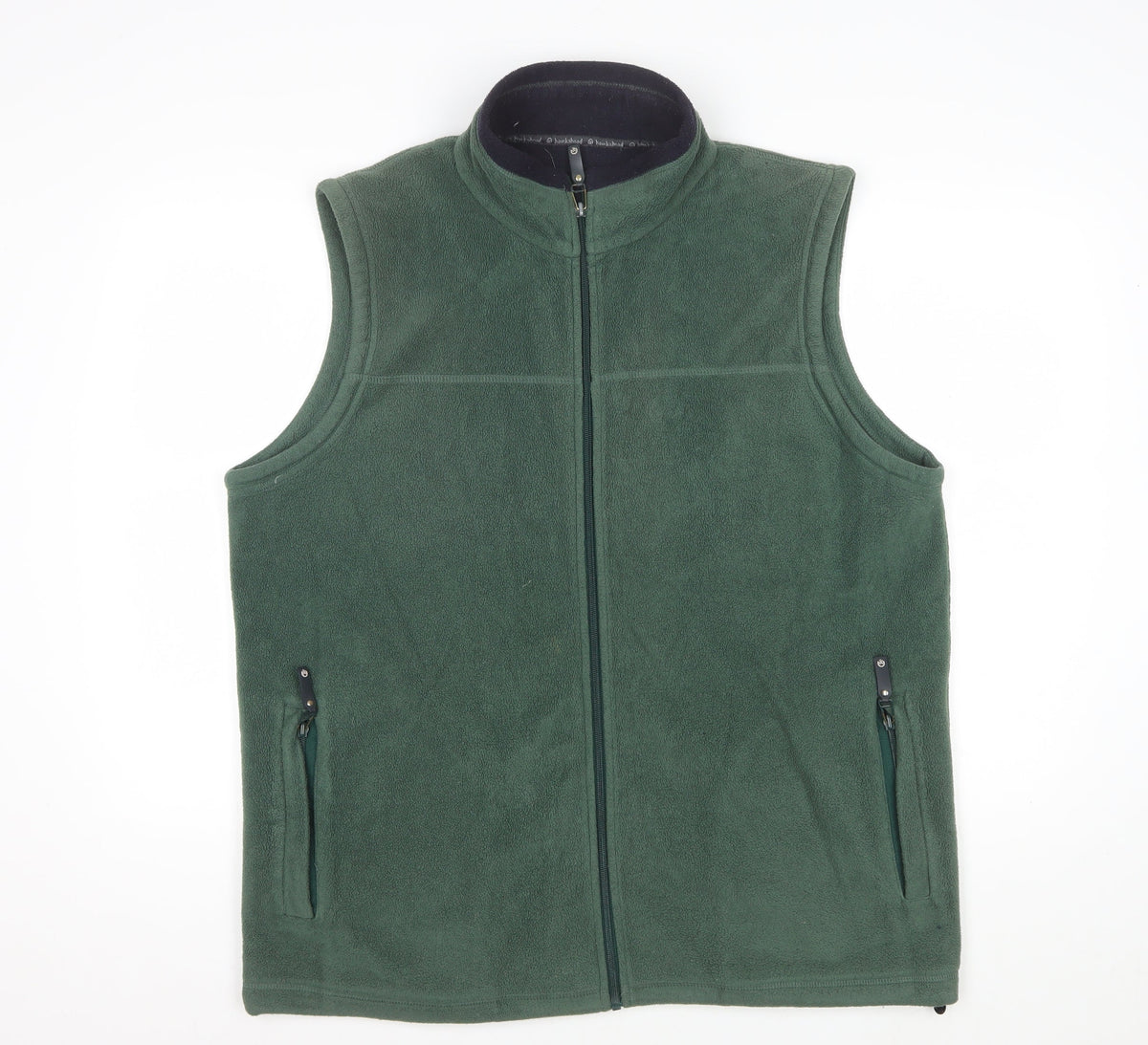 Hawkshead Men’s Green Fleece Bodywarmer Waistcoat L Full Zip Outdoor