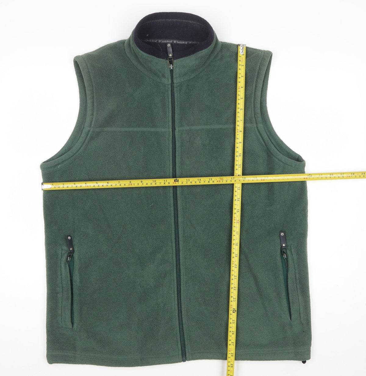 Hawkshead Men’s Green Fleece Bodywarmer Waistcoat L Full Zip Outdoor