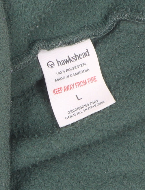 Hawkshead Men’s Green Fleece Bodywarmer Waistcoat L Full Zip Outdoor