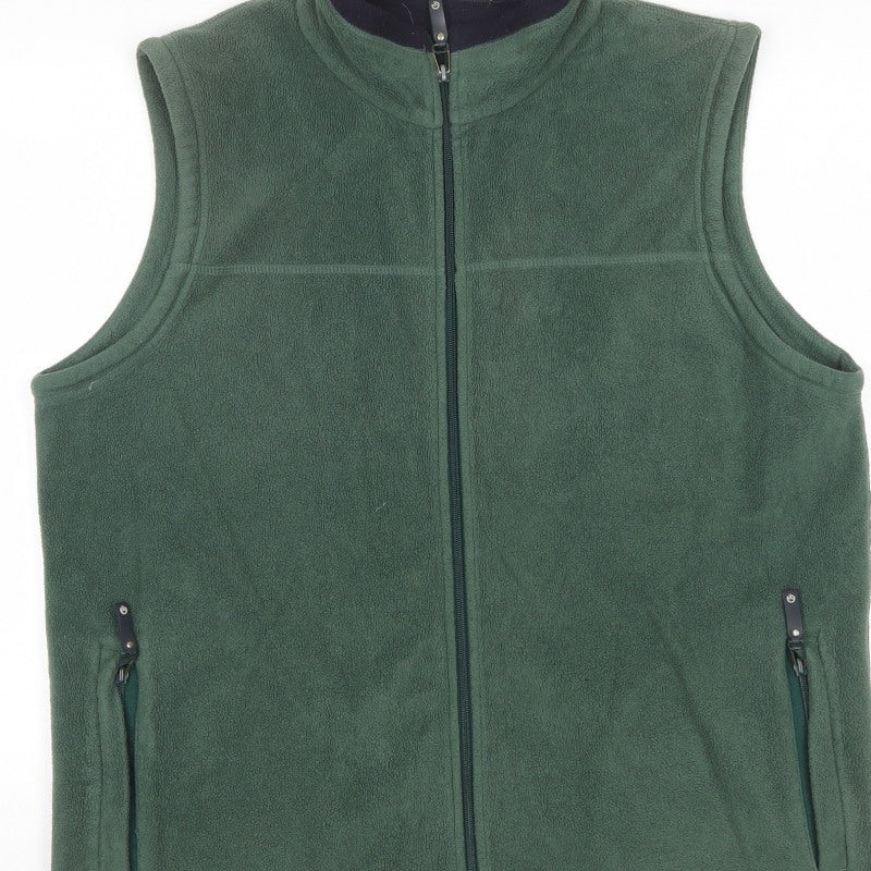 Hawkshead Men’s Green Fleece Bodywarmer Waistcoat L Full Zip Outdoor