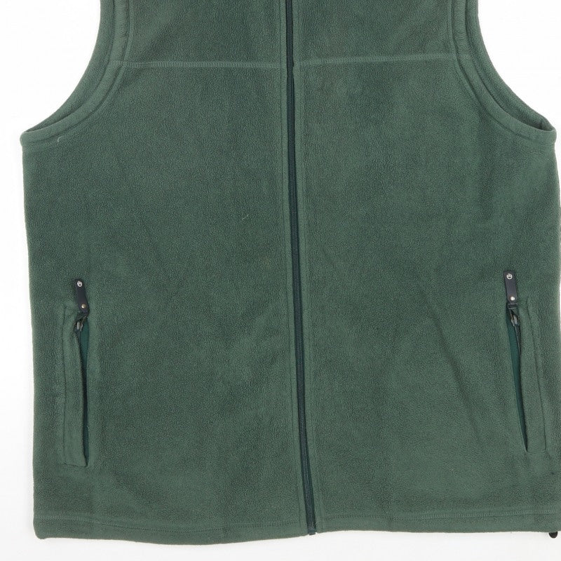 Hawkshead Men’s Green Fleece Bodywarmer Waistcoat L Full Zip Outdoor