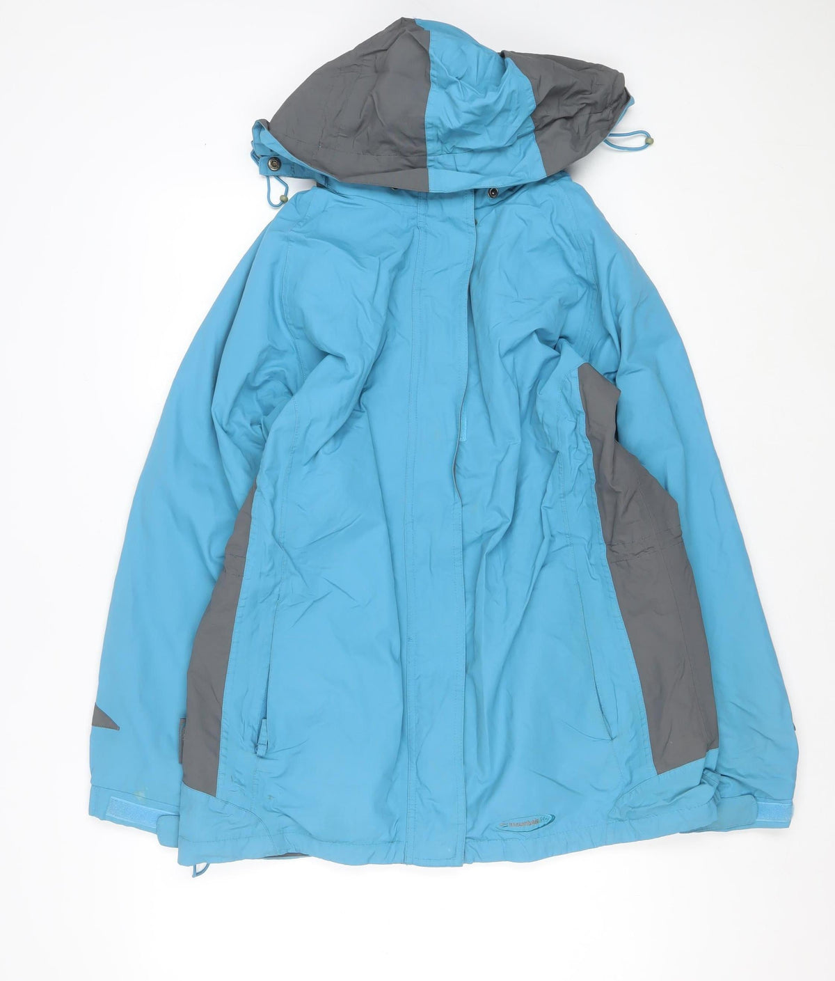 Mountainlife Women’s Blue Grey UK 12 Hooded Waterproof Ski Jacket