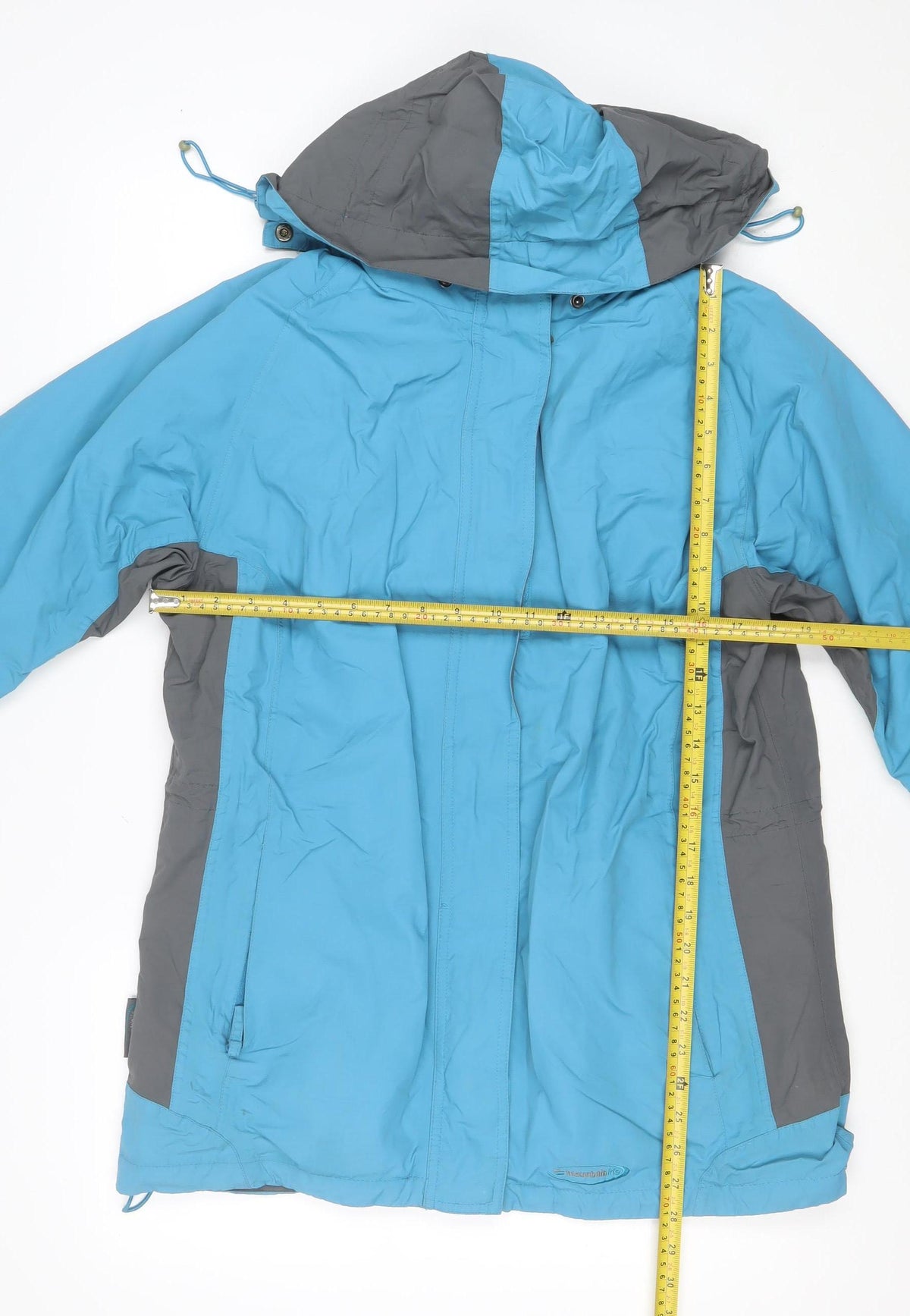 Mountainlife Women’s Blue Grey UK 12 Hooded Waterproof Ski Jacket