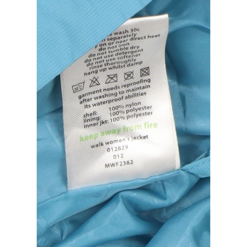Mountainlife Women’s Blue Grey UK 12 Hooded Waterproof Ski Jacket
