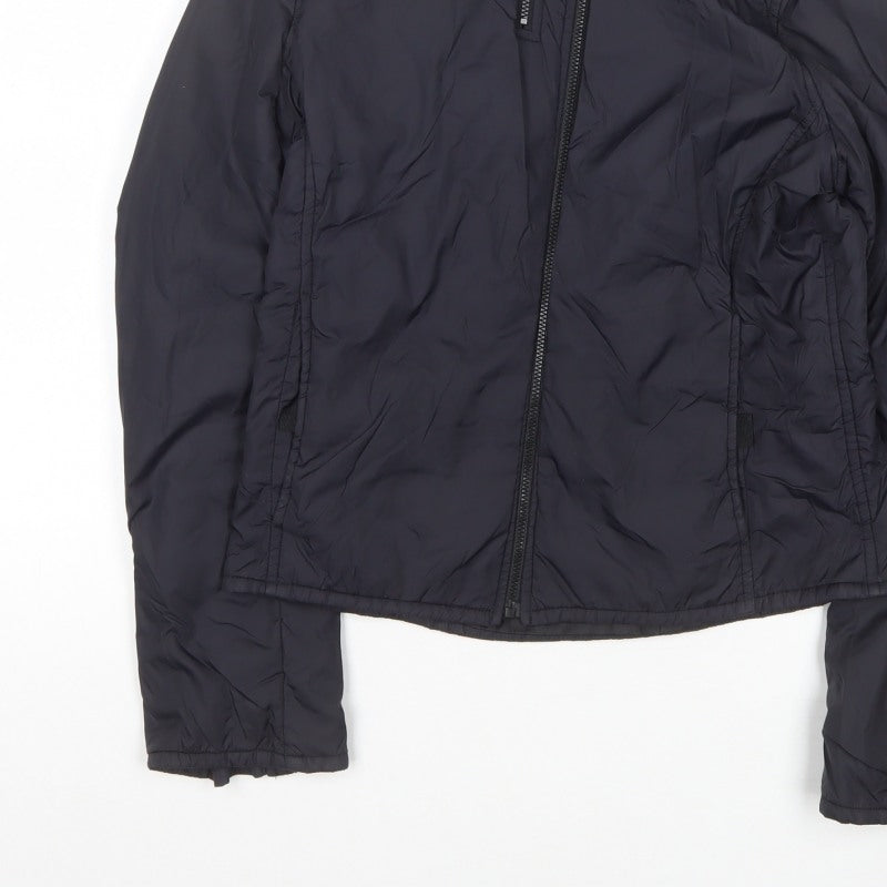 MNG Women’s Black Size S Padded Puffer Jacket Full Zip