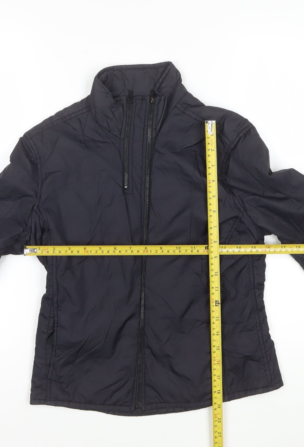 MNG Women’s Black Size S Padded Puffer Jacket Full Zip