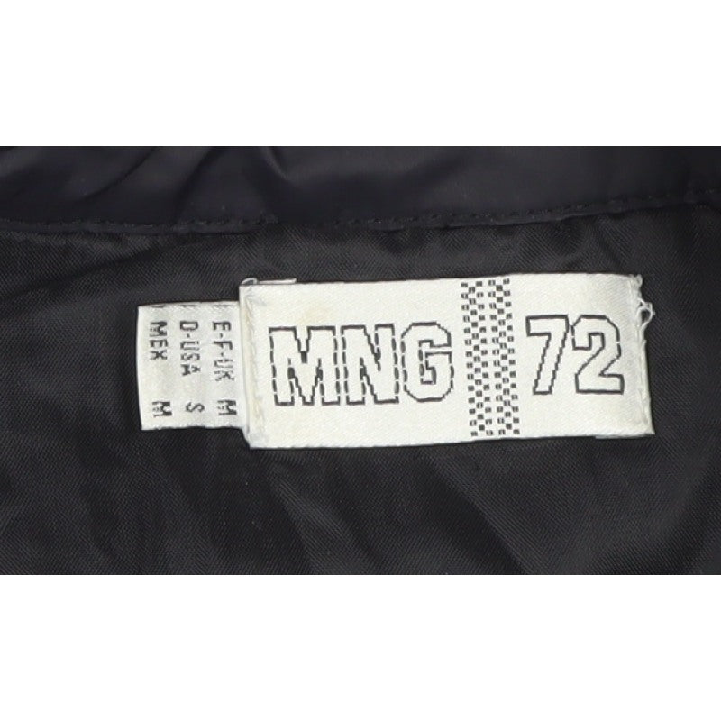 MNG Women’s Black Size S Padded Puffer Jacket Full Zip