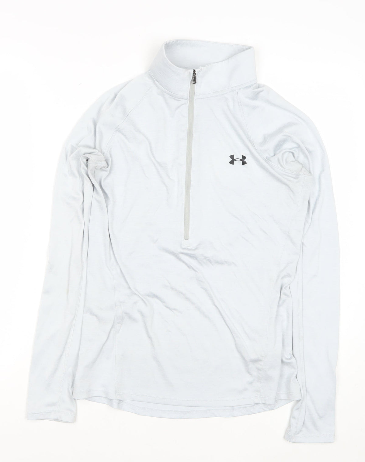 Under Armour Women White M Loose HeatGear 1/2 Zip Sweatshirt