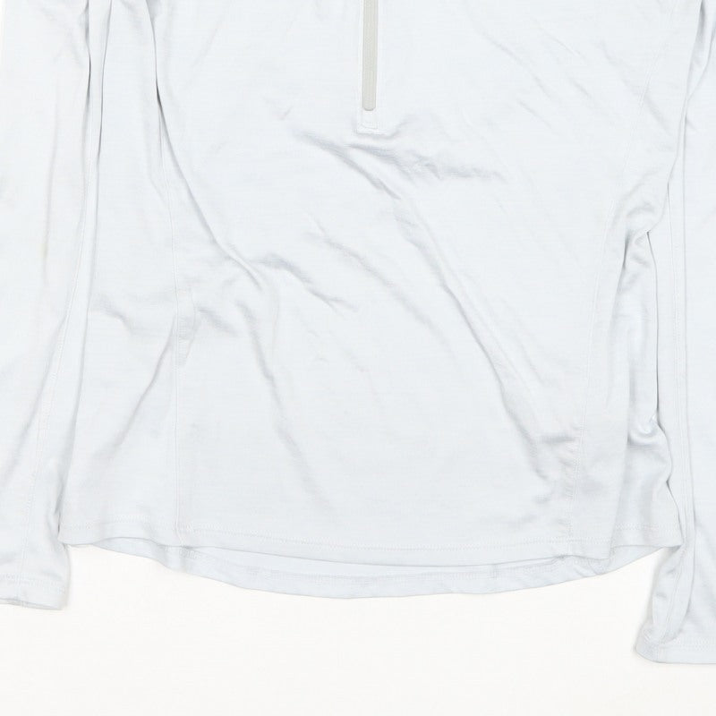 Under Armour Women White M Loose HeatGear 1/2 Zip Sweatshirt