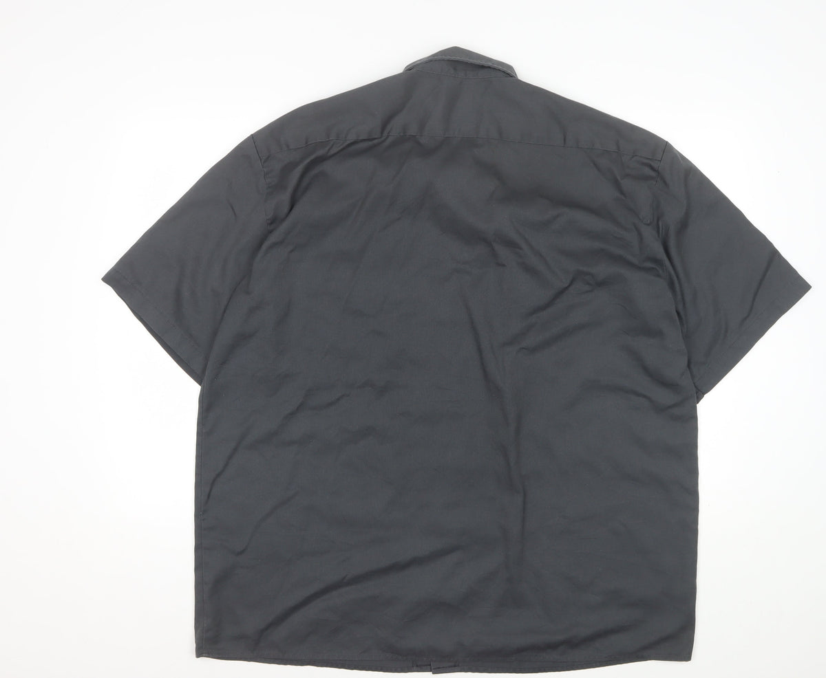 Dickies Men’s Black XL Short Sleeve Workwear Button-Up Shirt
