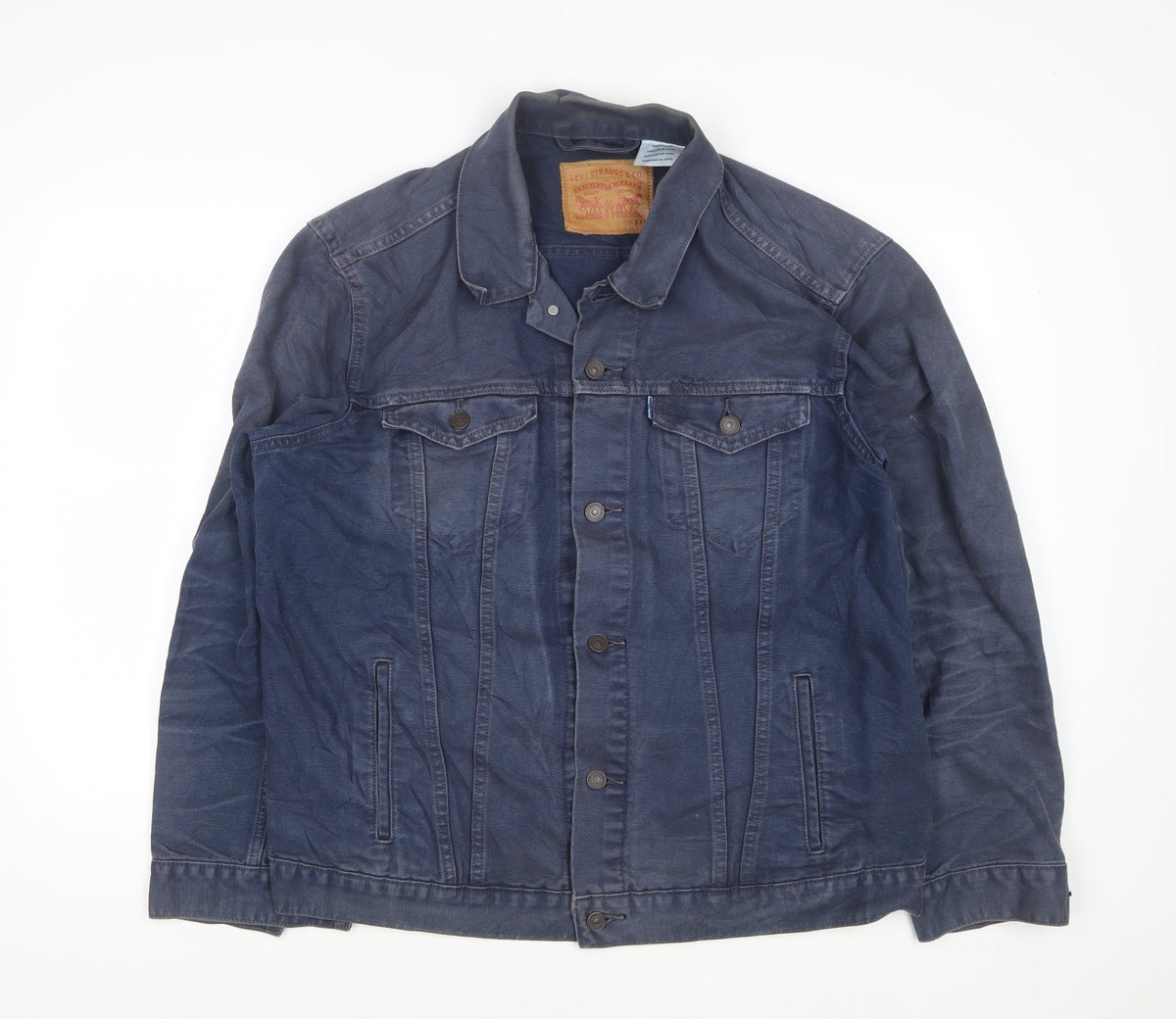 Levi's Men's Blue Denim Jacket 2XL Classic Button Front