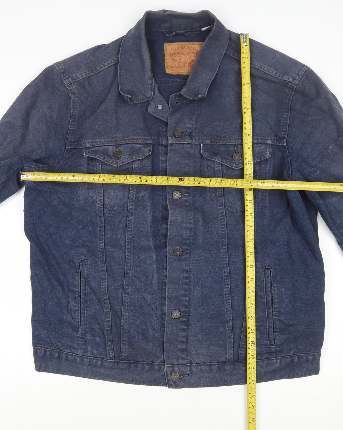 Levi's Men's Blue Denim Jacket 2XL Classic Button Front