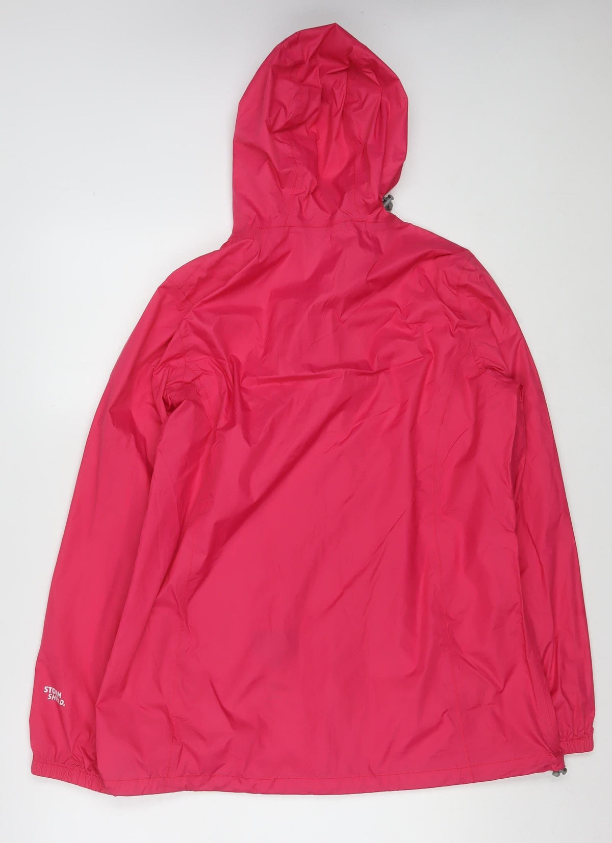 Peter Storm Women's Pink Size 14 Hooded Long Rain Coat Jacket