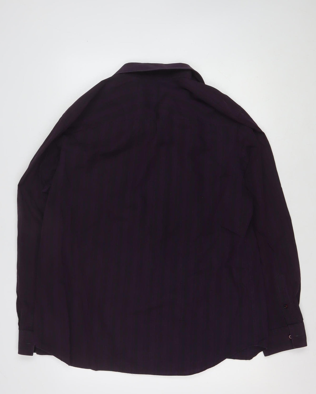 Jeff Banks Men’s Purple XL Cotton Long Sleeve Button-Up Shirt