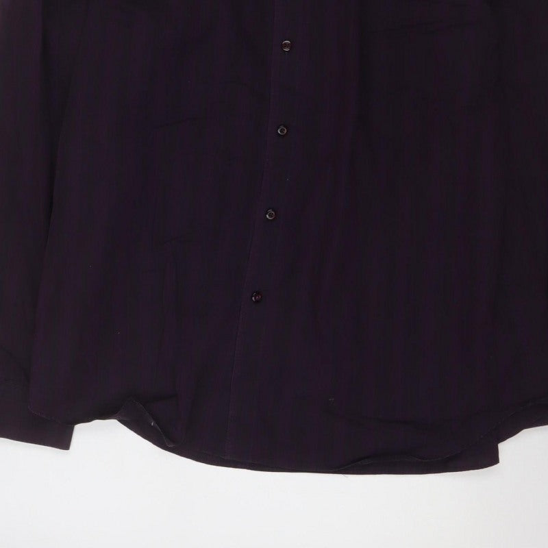 Jeff Banks Men’s Purple XL Cotton Long Sleeve Button-Up Shirt