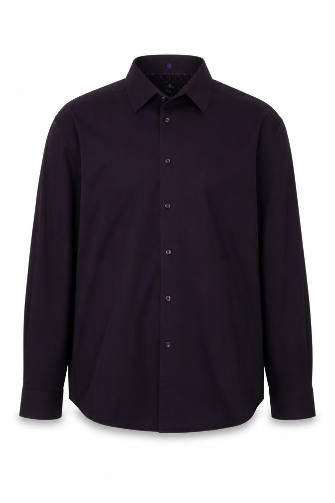 Jeff Banks Men’s Purple XL Cotton Long Sleeve Button-Up Shirt
