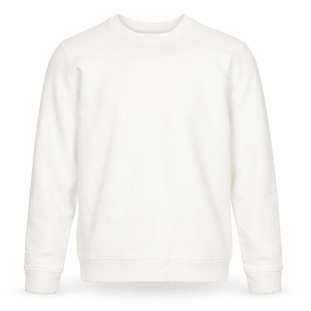 River Island Men’s White Size S Crew Neck Pullover Sweatshirt
