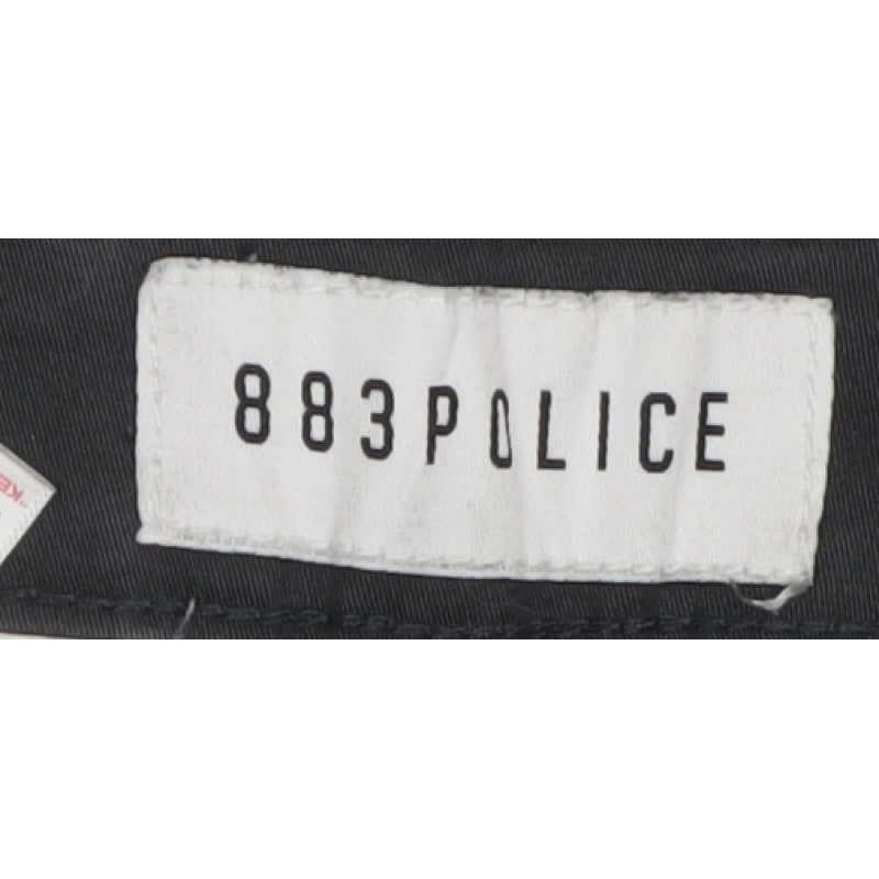 883 Police Men’s Grey W30 Slim Straight Cargo Jeans Denney