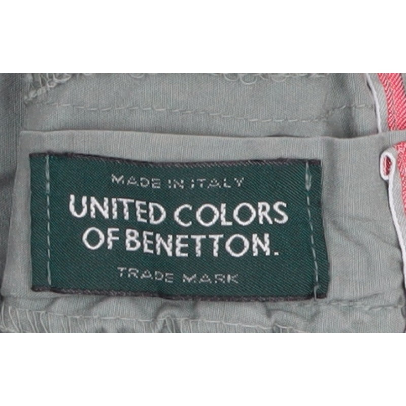 Benetton Men’s Green L Cotton Bermuda Drawstring Shorts
