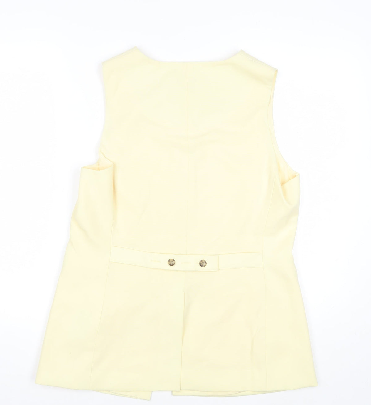 M&S Women Yellow Size 14 Four Button Single-Breasted Suit Waistcoat