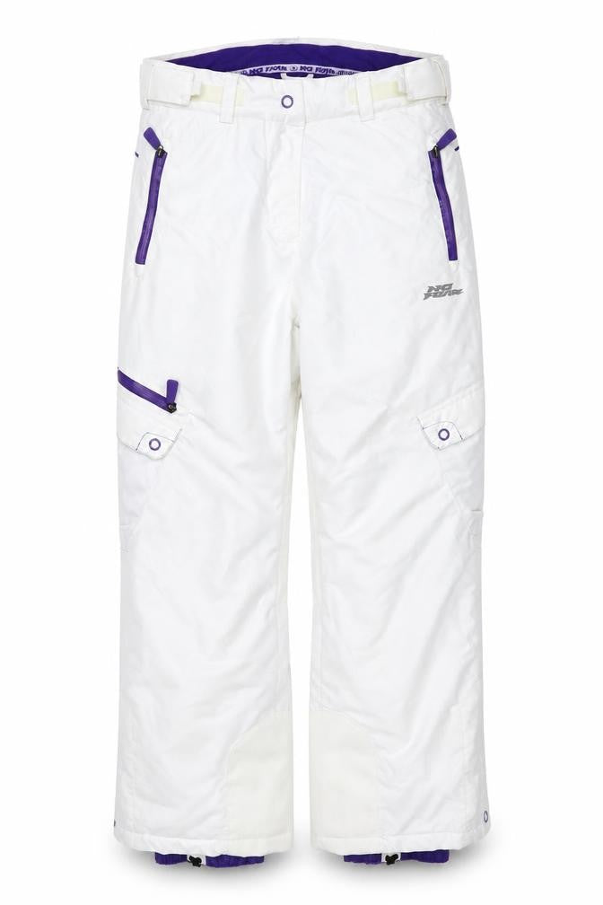 No Fear Women's White Size 10 Snow Pants Ski Trousers Insulated