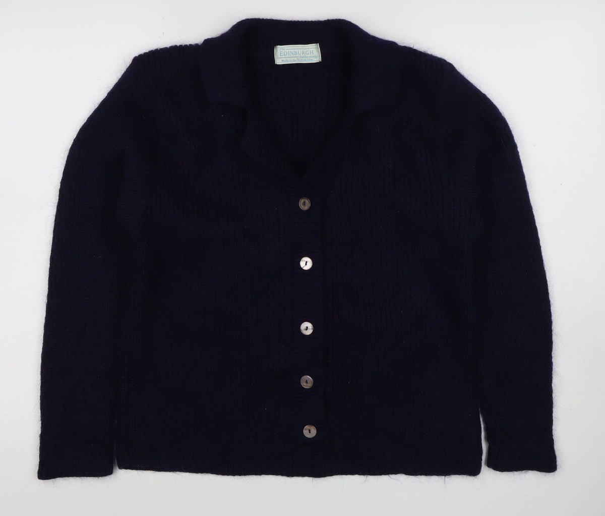 Edinburgh Collection Women’s Navy Alpaca Blend Cardigan Size S