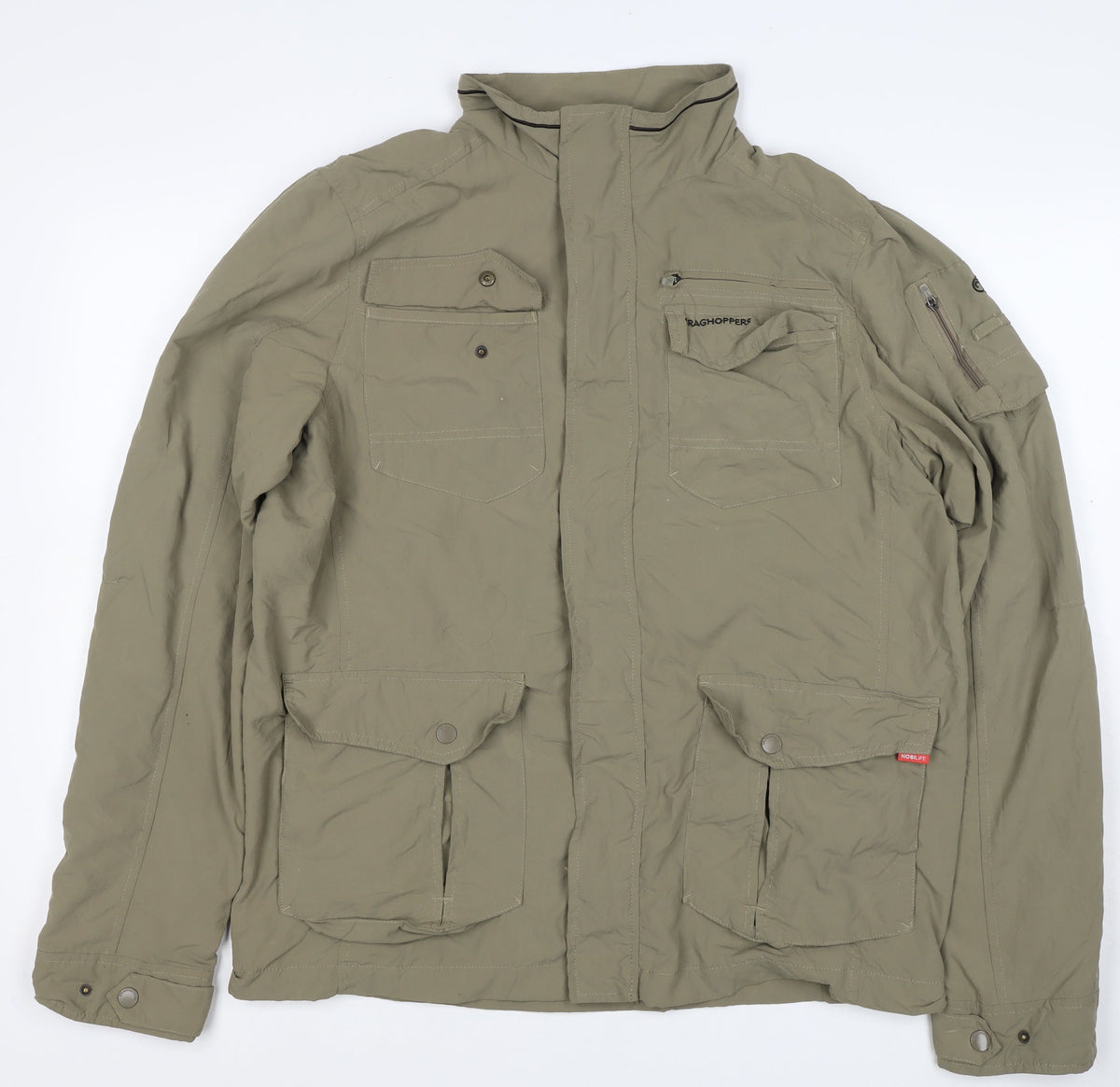 Craghoppers Mens Green S NosiLife Military Hiking Jacket