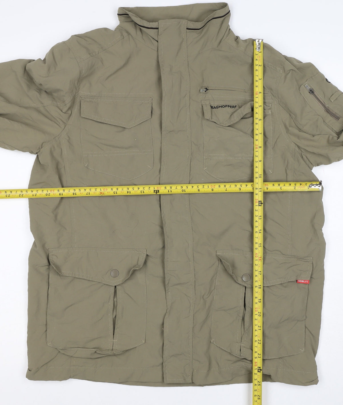 Craghoppers Mens Green S NosiLife Military Hiking Jacket