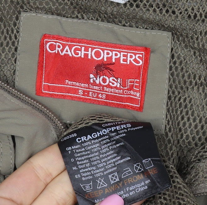 Craghoppers Mens Green S NosiLife Military Hiking Jacket