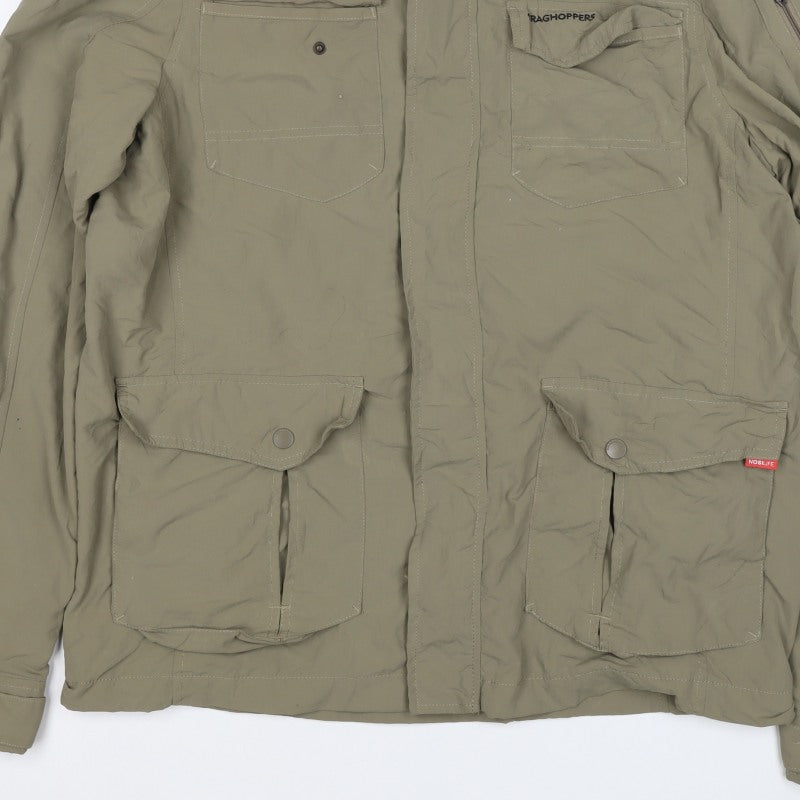 Craghoppers Mens Green S NosiLife Military Hiking Jacket