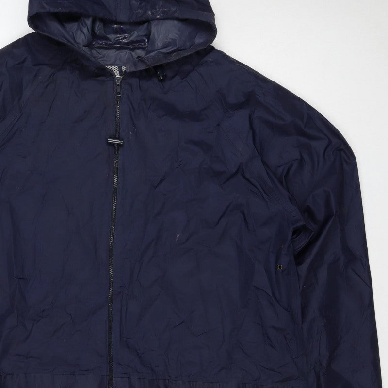 Regatta Unisex Adults Blue XL Hooded Waterproof Rain Jacket