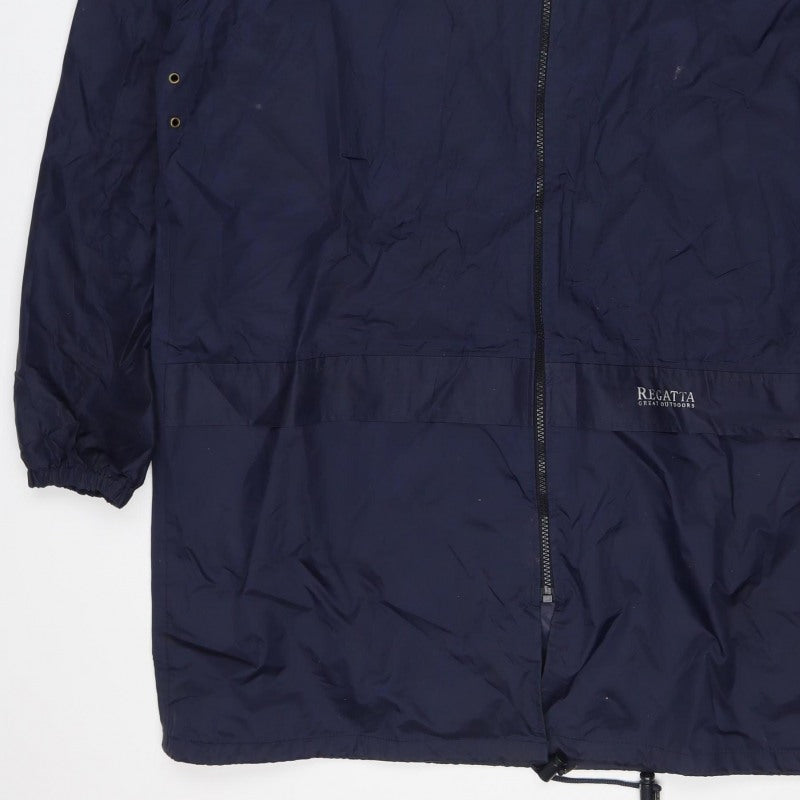 Regatta Unisex Adults Blue XL Hooded Waterproof Rain Jacket