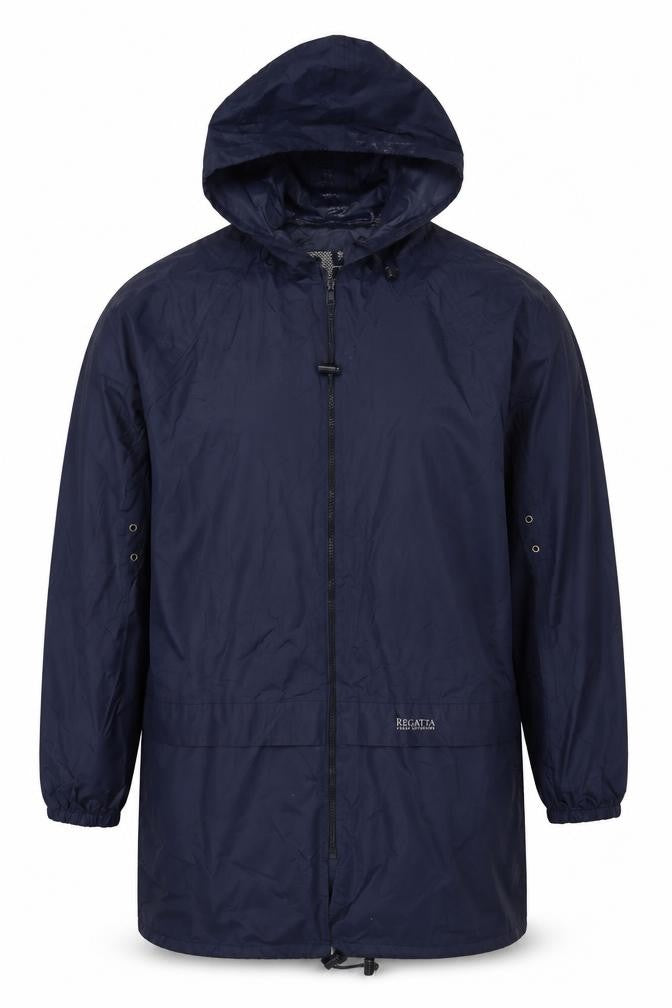 Regatta Unisex Adults Blue XL Hooded Waterproof Rain Jacket