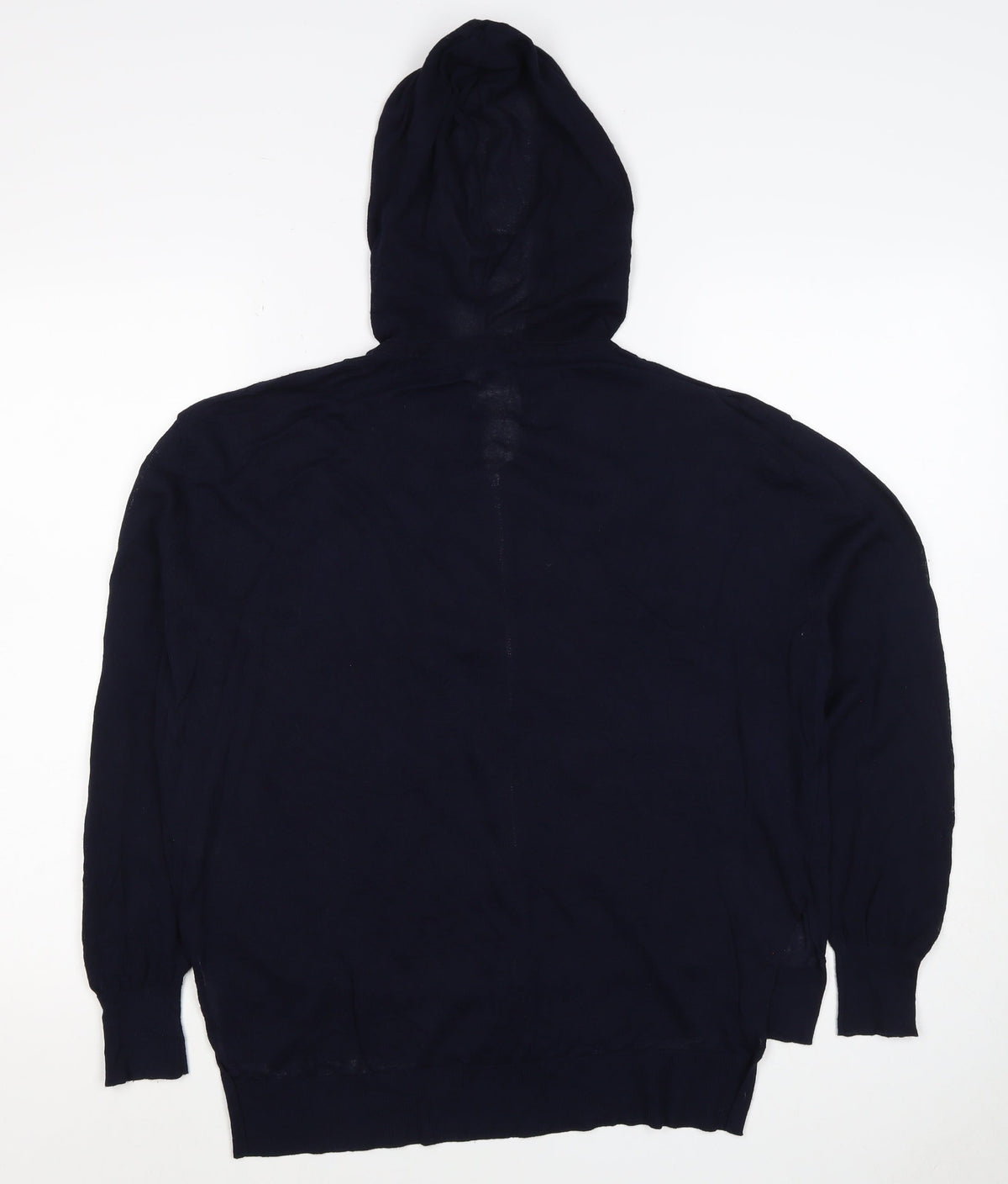 Next Women’s Navy Blue UK 12 Full Zip Hooded Hoodie Pockets