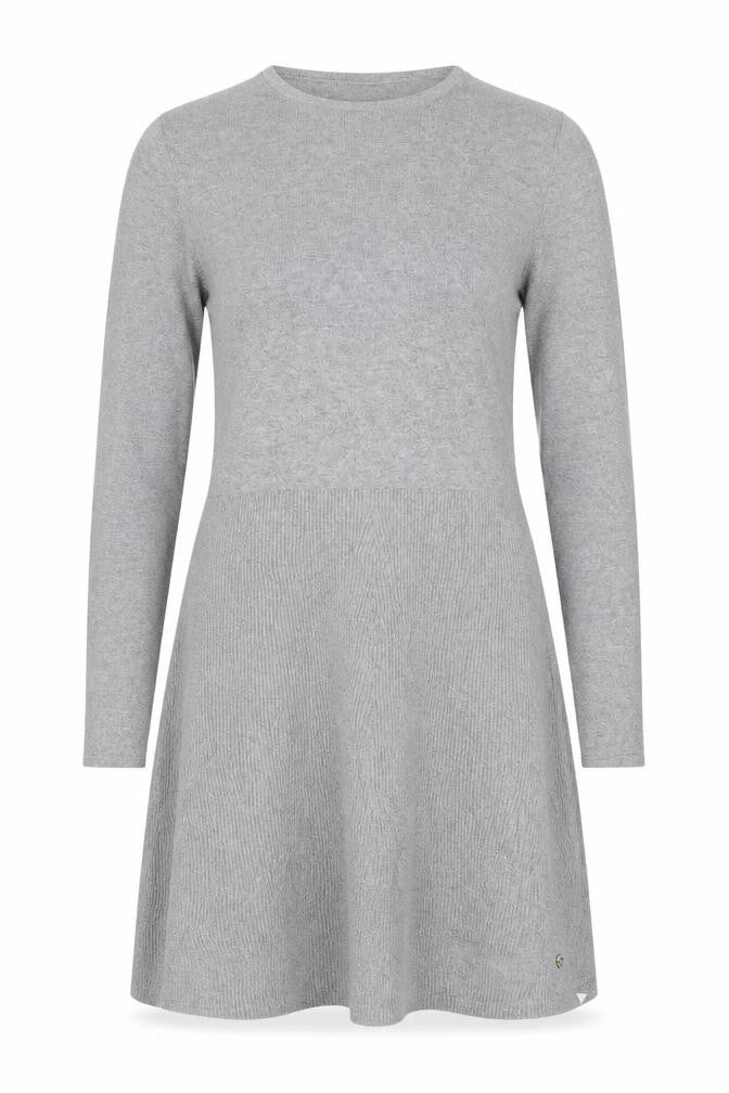 Massimo Dutti Women Grey S Cashmere Blend Knit Jumper Dress