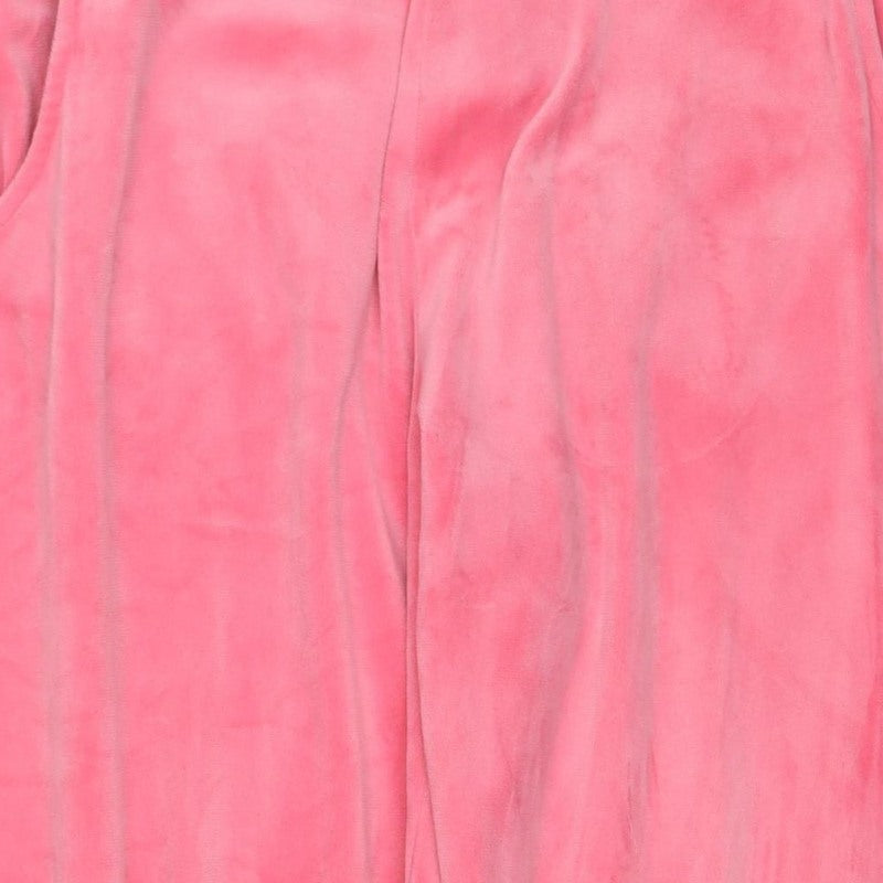 Juicy Couture Girls Pink 12-13 Years Velour Jogger Track Pants Logo