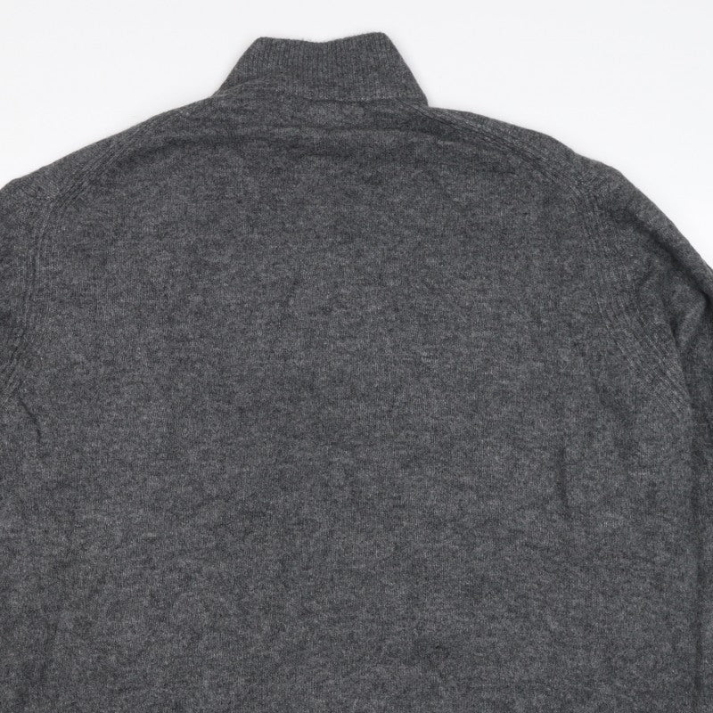 Union Workwear Inc. Men’s Grey 3XL Half Zip High Neck Wool Blend Jumper