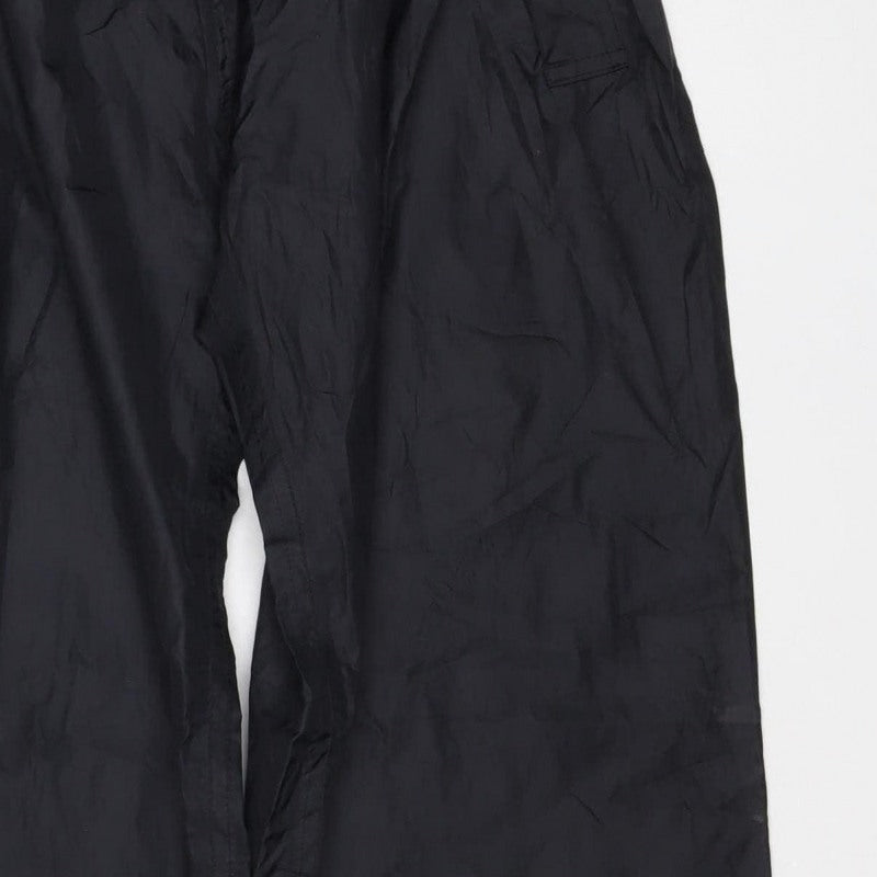 Trespass Men’s Black XXS Packaway Waterproof Rain Trousers